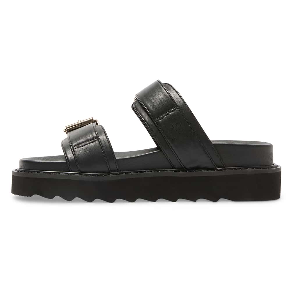 Poppy Slide in Black Smooth