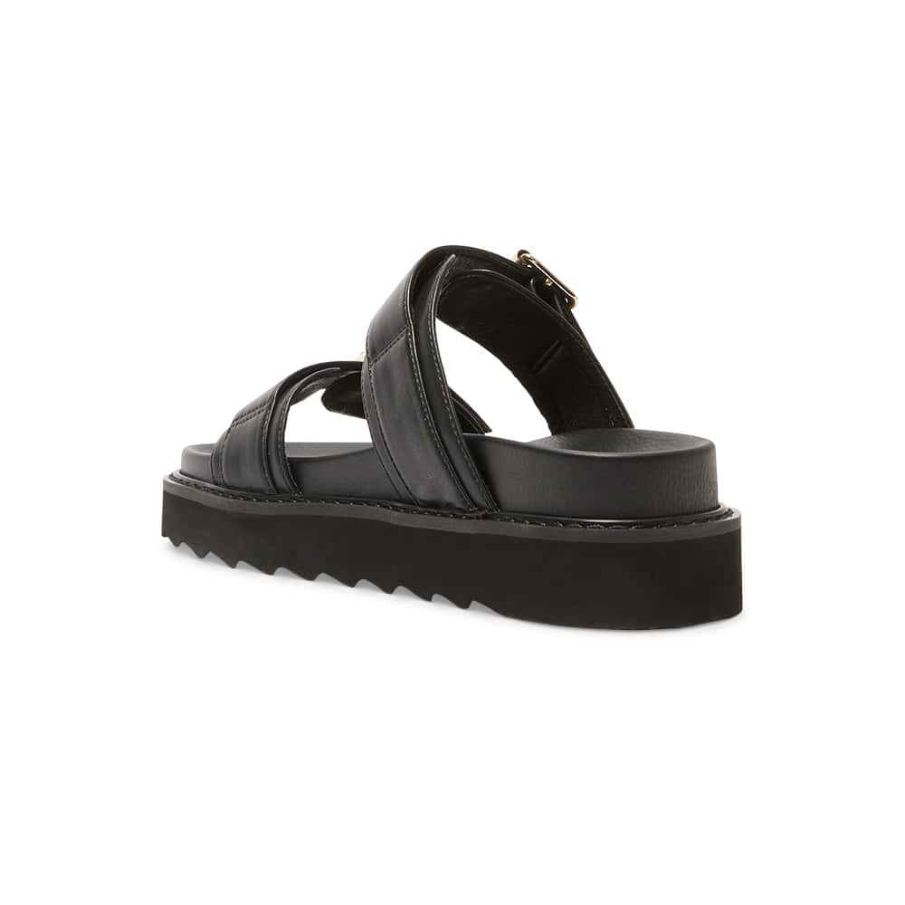 Poppy Slide in Black Smooth