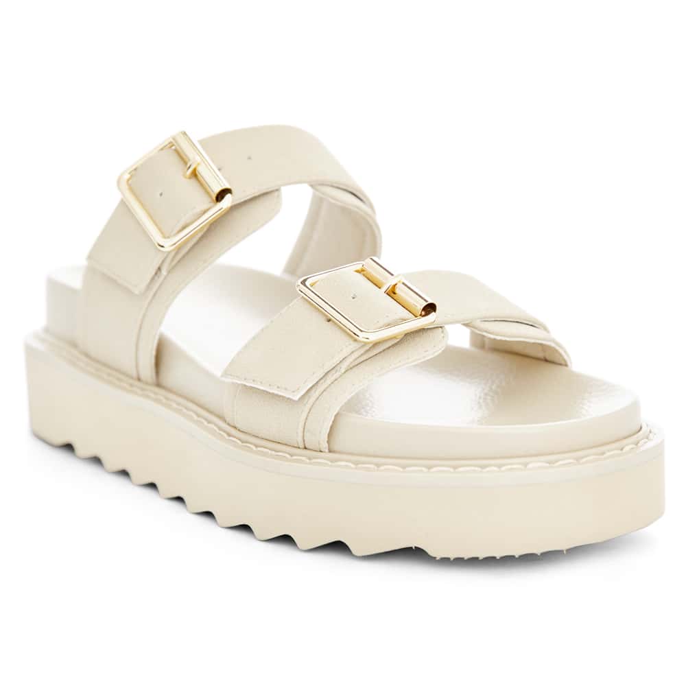 Poppy Slide in Taupe Micro