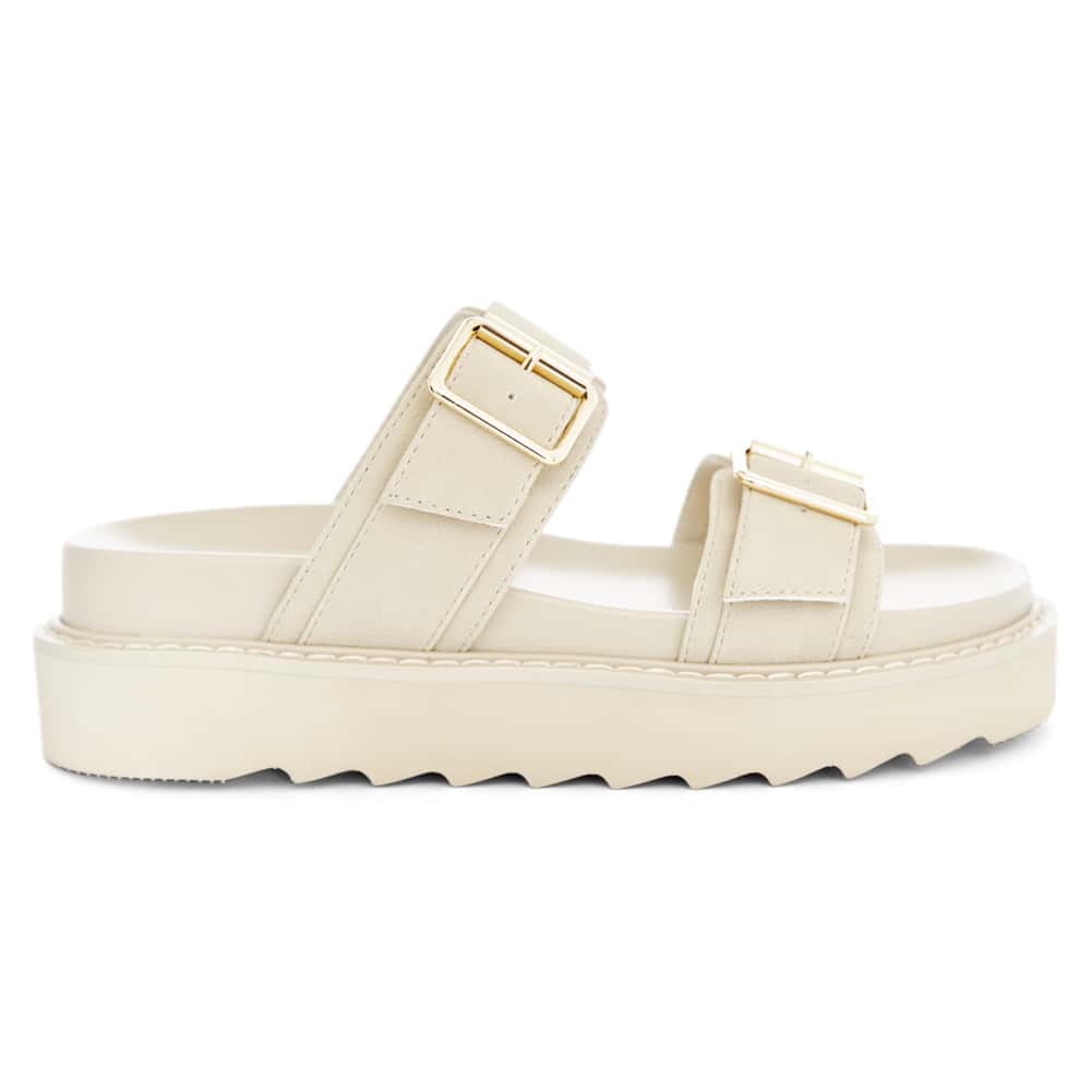 Poppy Slide in Taupe Micro