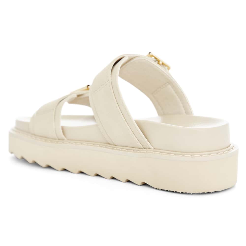 Poppy Slide in Taupe Micro