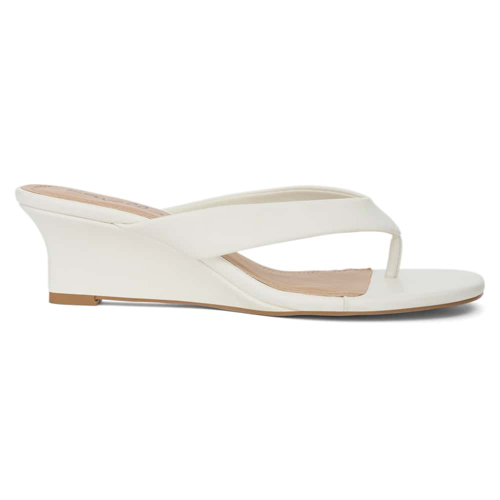 Quinn Heel in White Smooth