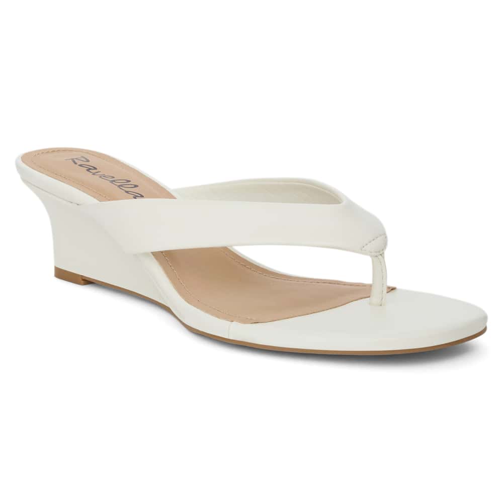 Quinn Heel in White Smooth