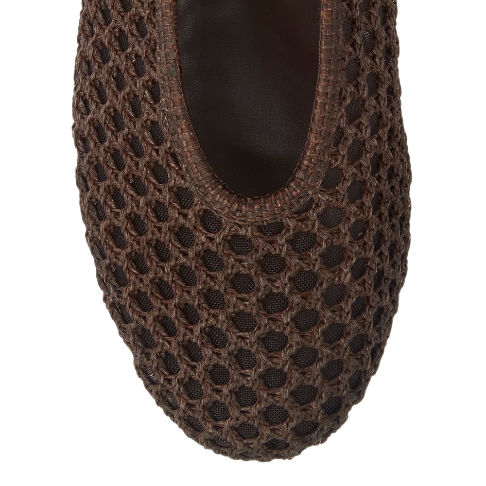Rayner Flat in Chocolate  Mesh