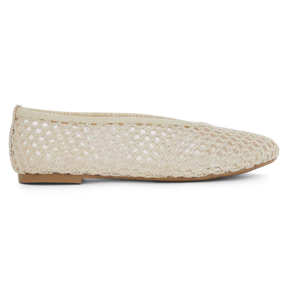 Rayner Flat in Ivory Mesh Mesh