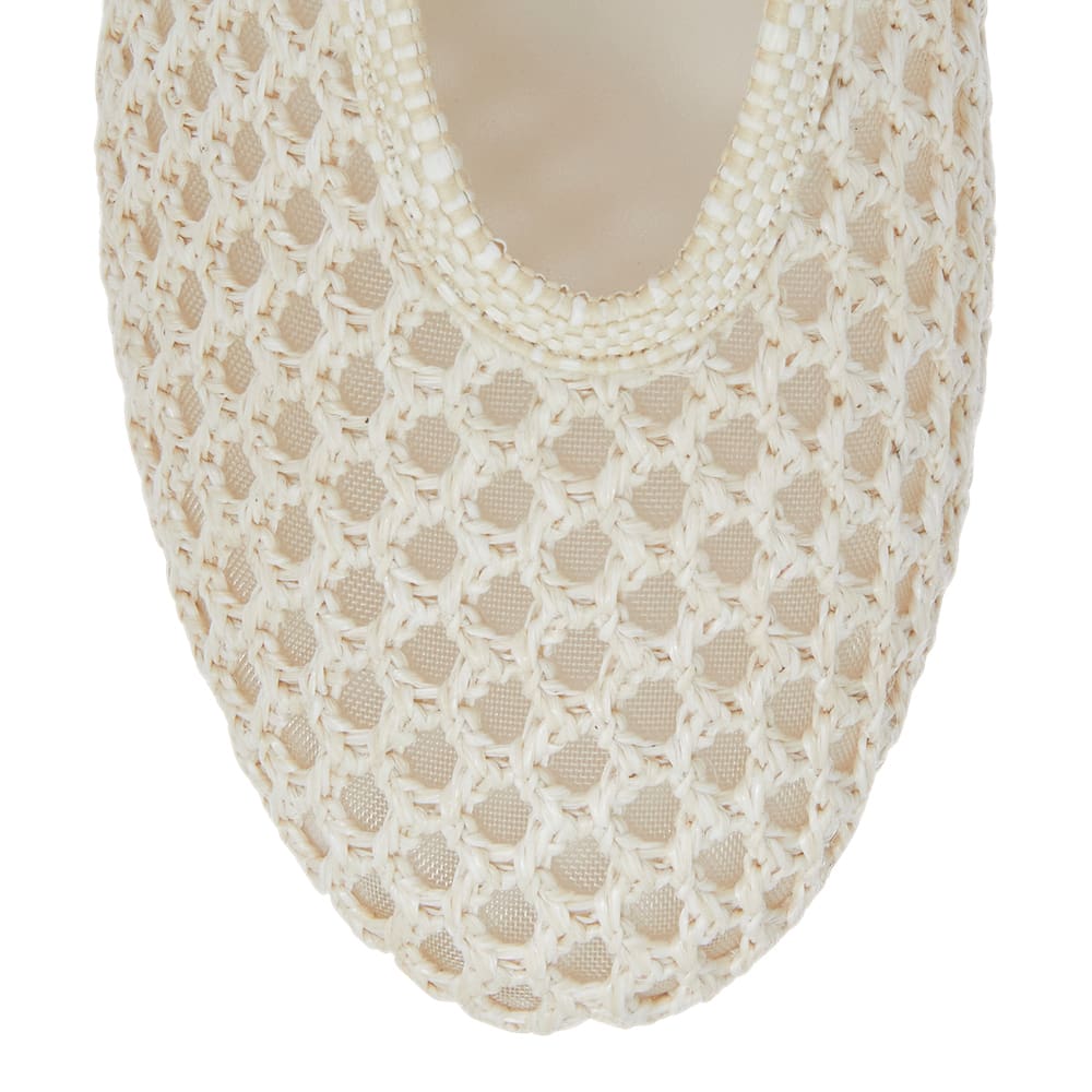 Rayner Flat in Ivory Mesh Mesh
