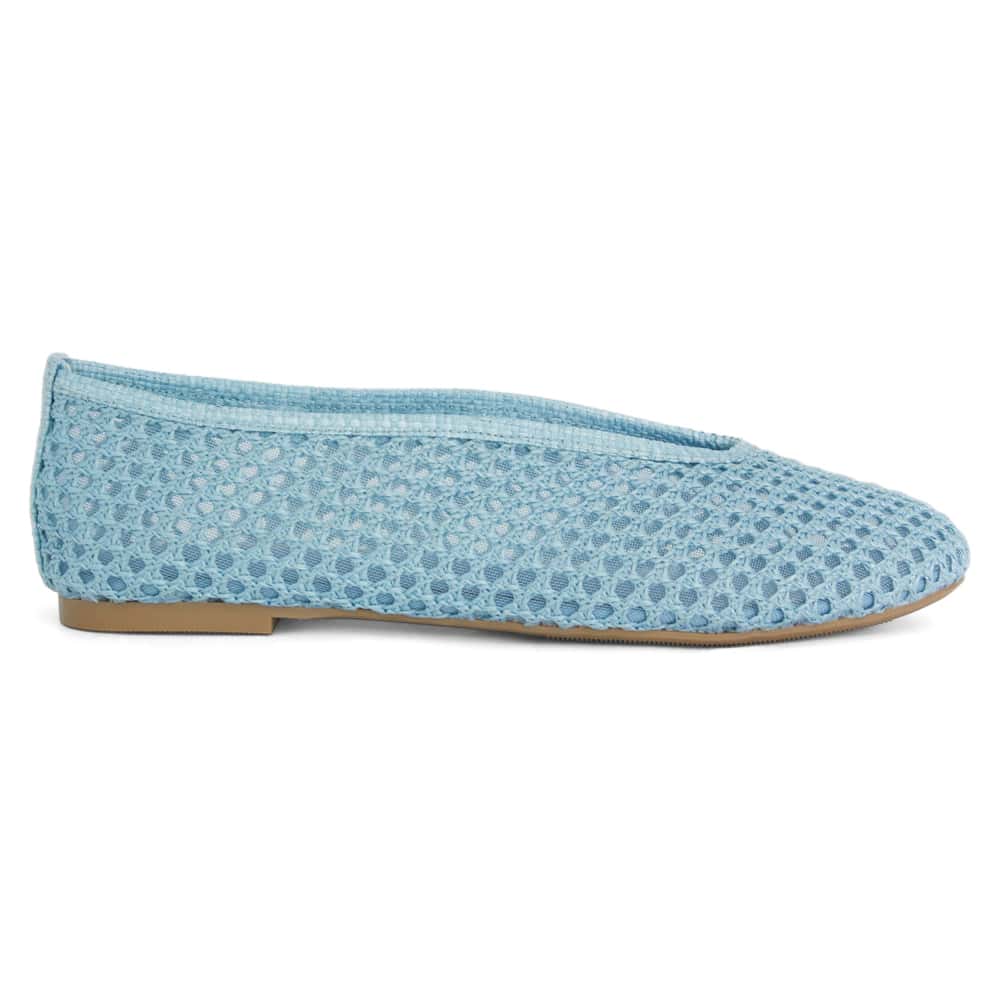 Rayner Flat in Pale Blue  Mesh