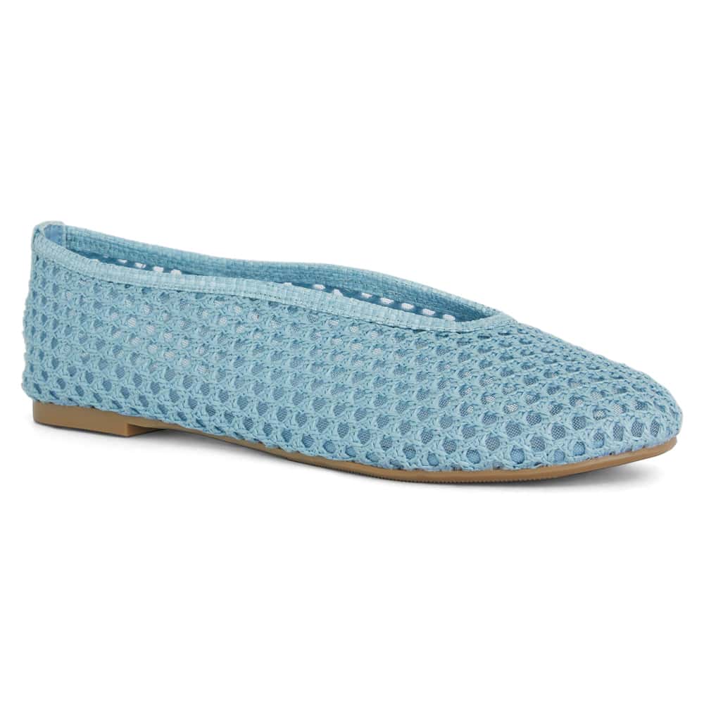 Rayner Flat in Pale Blue  Mesh