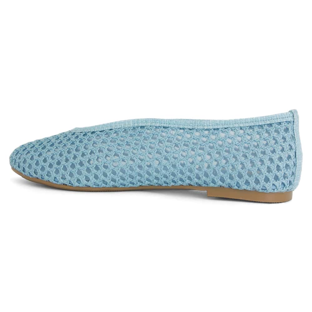 Rayner Flat in Pale Blue  Mesh