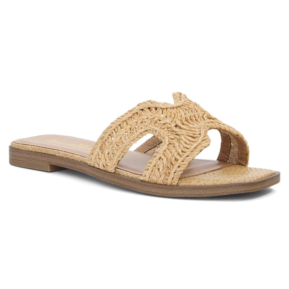 Reema Sandal in Natural Raffia Raffia