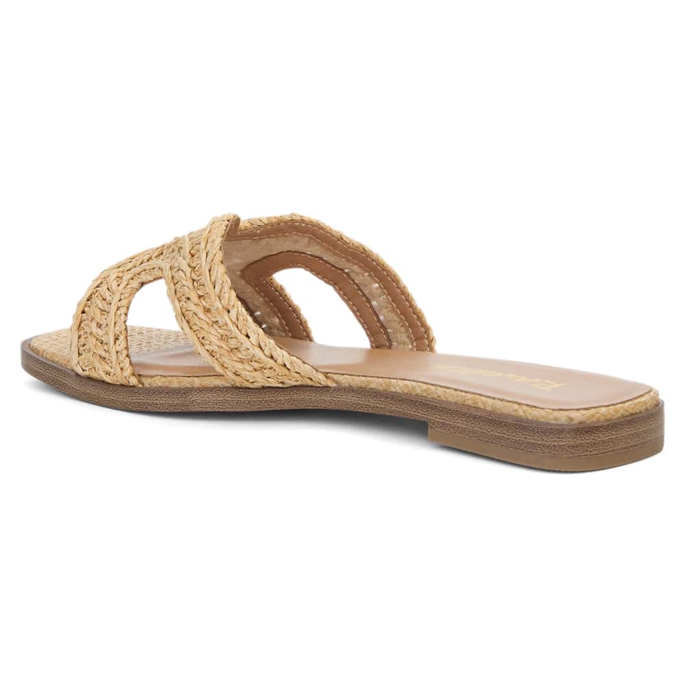 Reema Sandal in Natural Raffia Raffia
