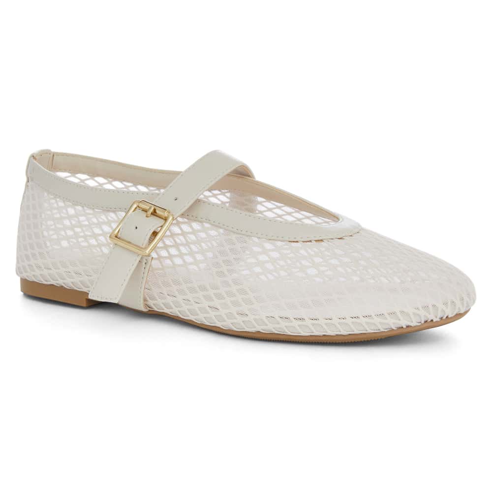 Reign Flat in Bone Mesh Mesh