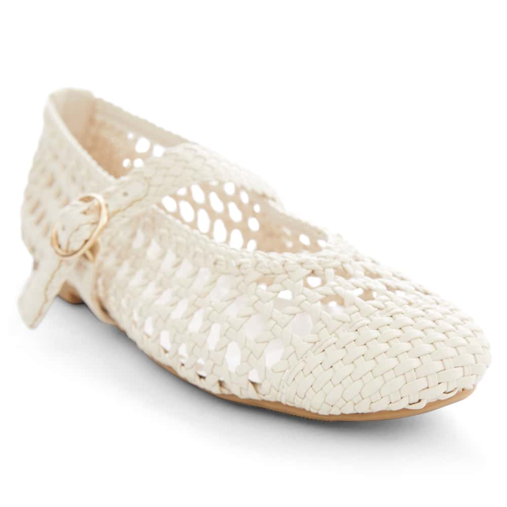 Retro Flat in Ivory Weave