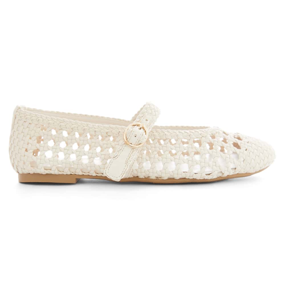Retro Flat in Ivory Weave