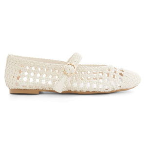 Retro Flat in Ivory Weave