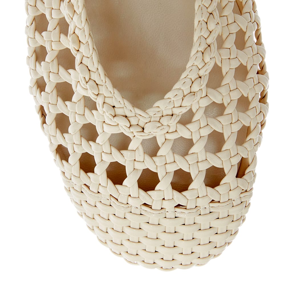Retro Flat in Ivory Weave