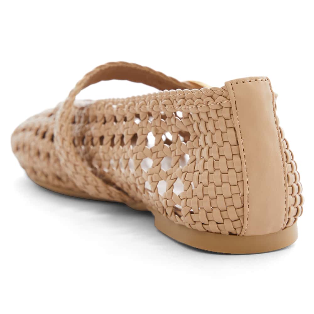 Retro Flat in Nude Weave