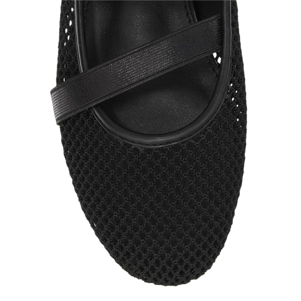Rexa Ballet Flat in Black Mesh
