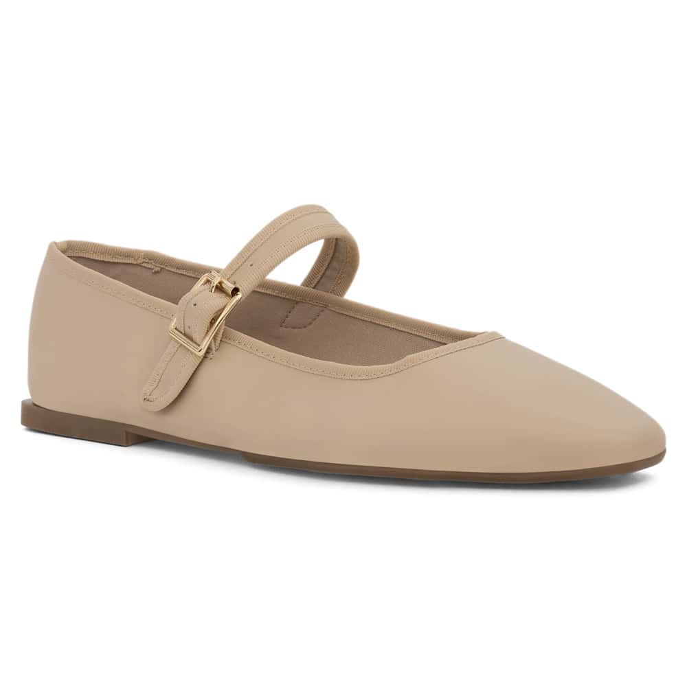 Romy Ballet Flat in Nude Smooth