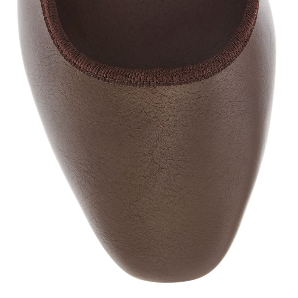 Romy Ballet Flat in Chocolate Smooth