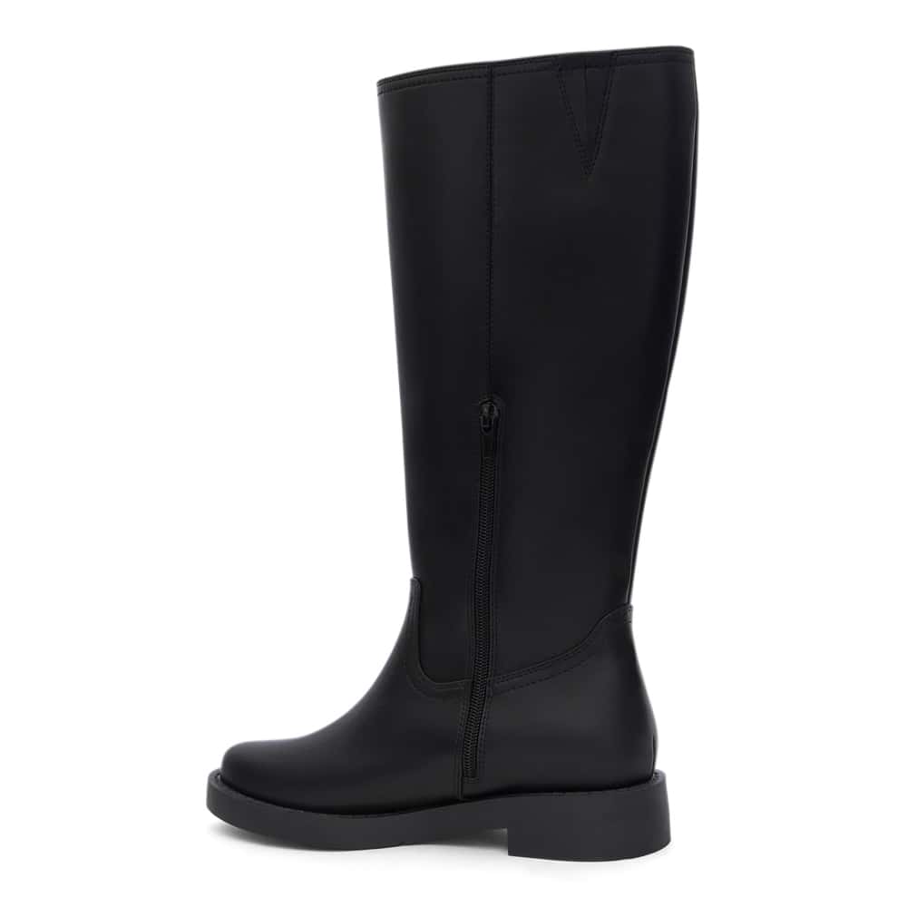 Rova Boot in Black Smooth