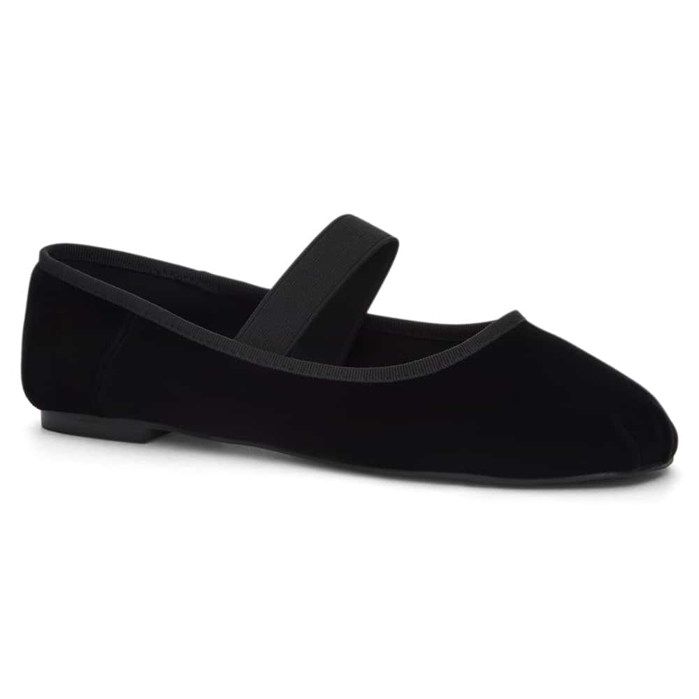 Roxana Ballet Flat in Black Velvet