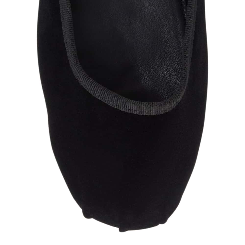 Roxana Ballet Flat in Black Velvet