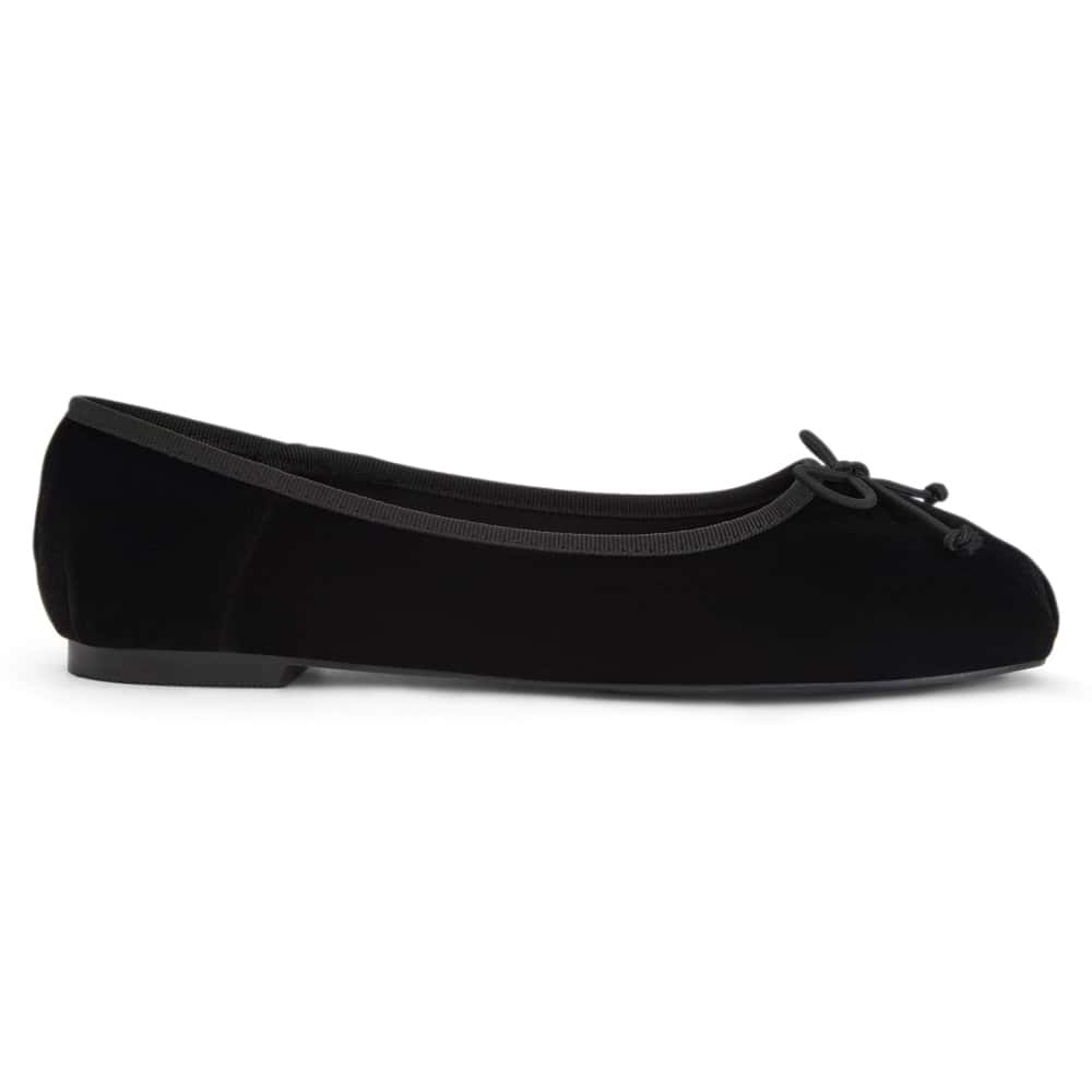 Ruby Ballet Flat in Black