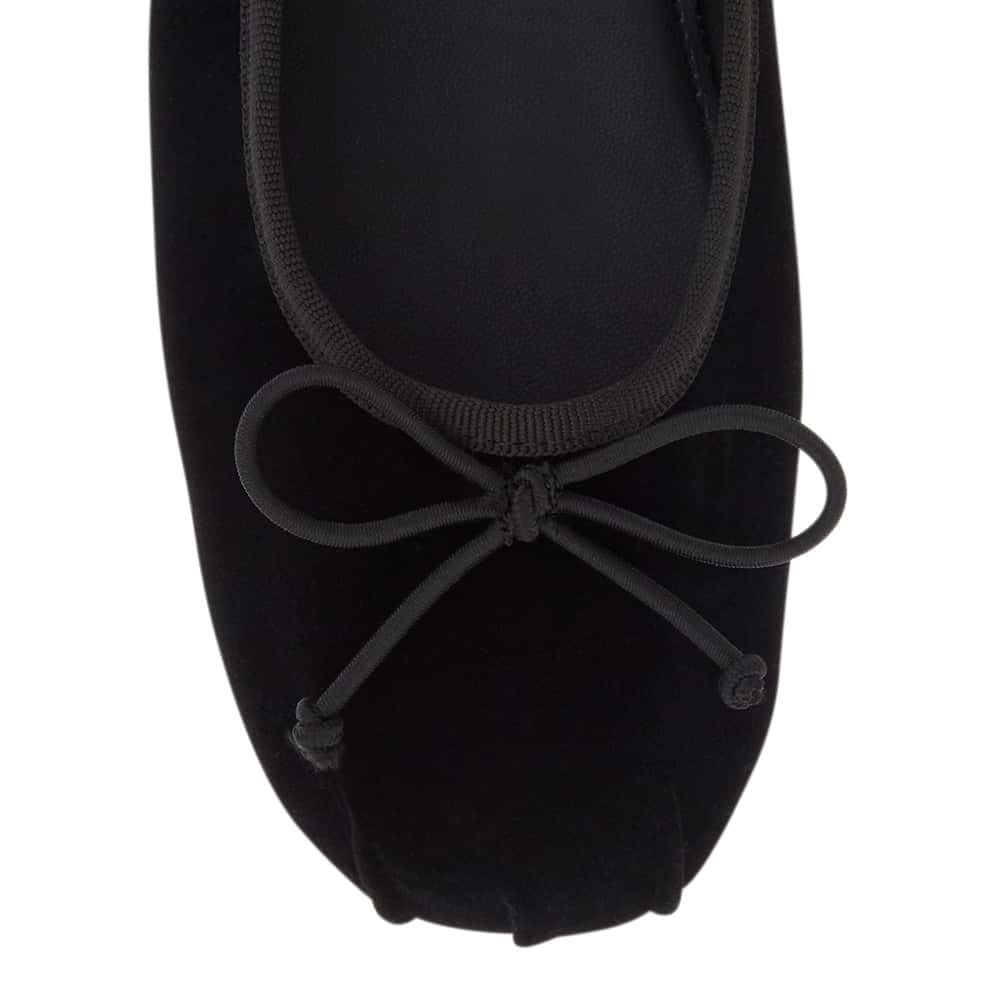 Ruby Ballet Flat in Black