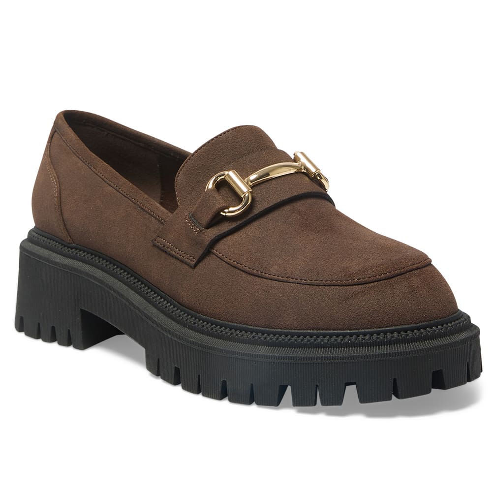 Samuel Loafer in Chocolate Micro