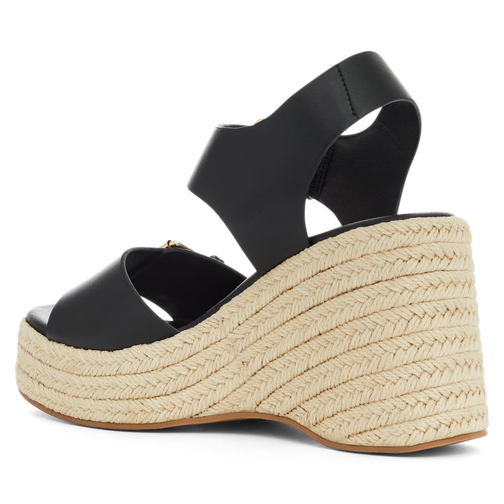 Sardinia Wedge in Black