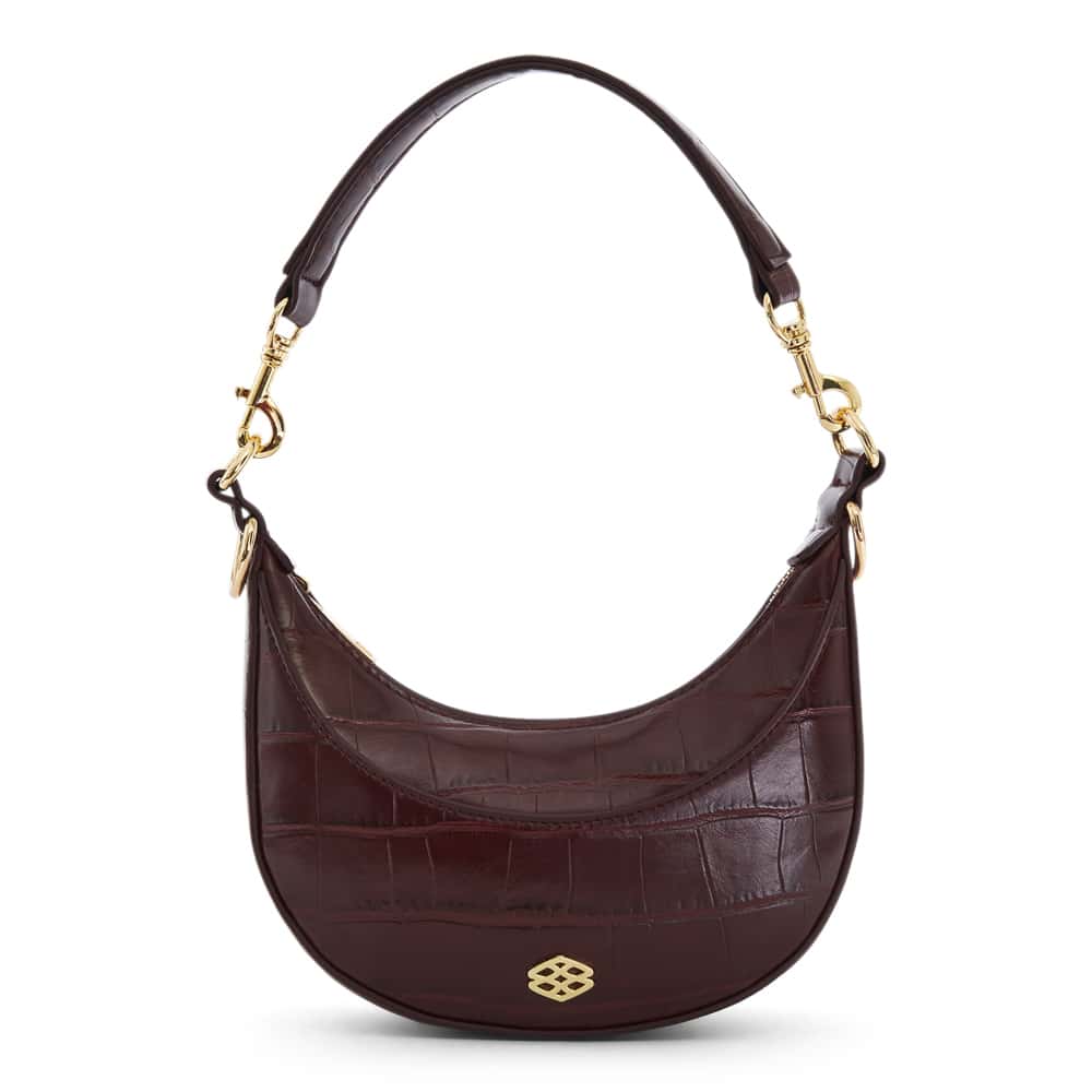Sherry Handbag in Bordeaux Croc Croc