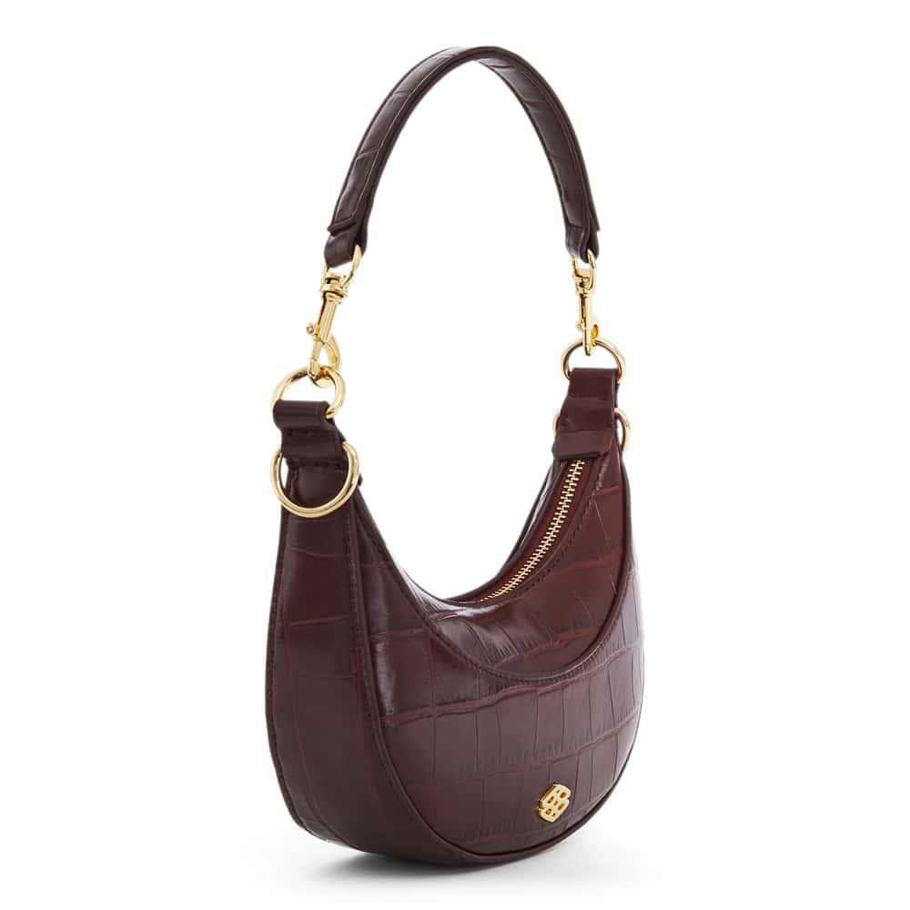 Sherry Handbag in Bordeaux Croc Croc
