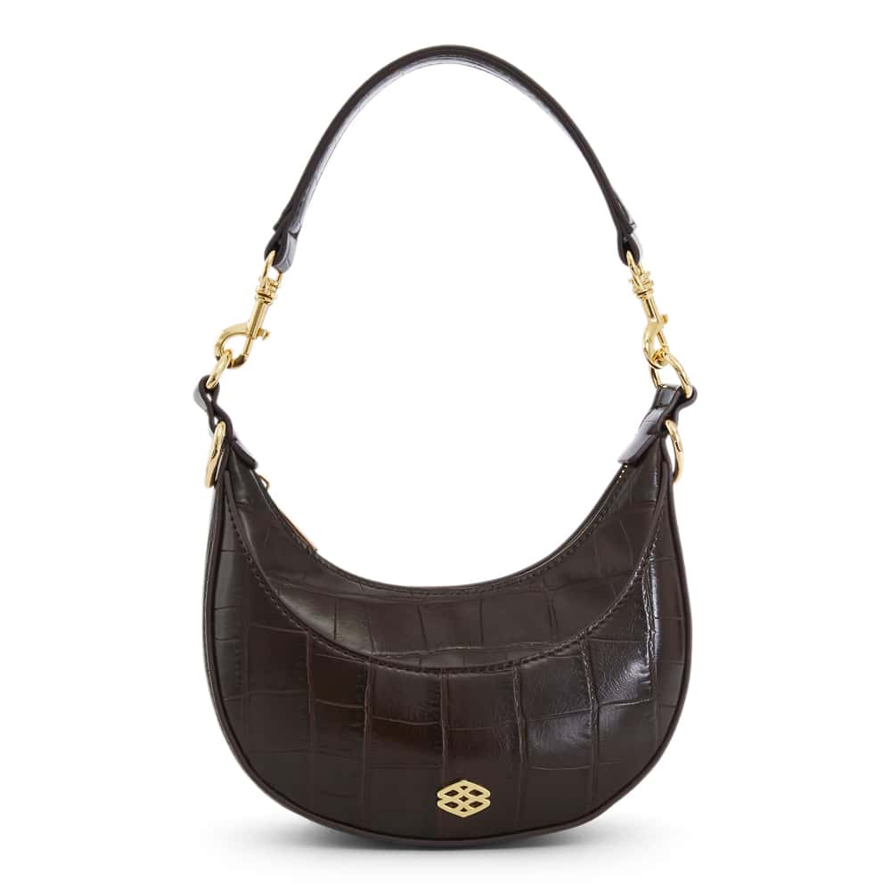 Sherry Handbag in Chocolate Croc Croc