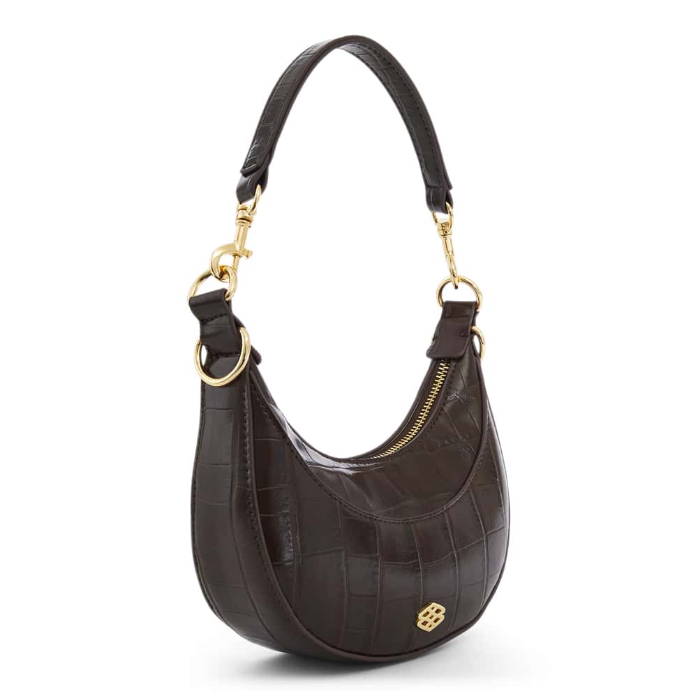 Sherry Handbag in Chocolate Croc Croc