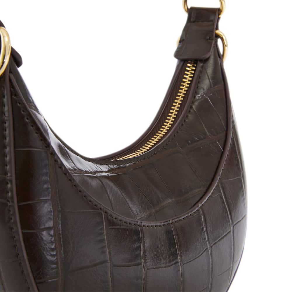 Sherry Handbag in Chocolate Croc Croc