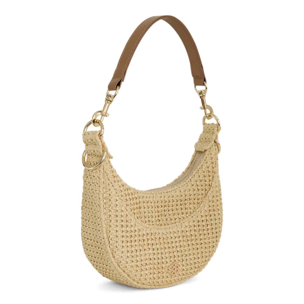 Sherry Handbag in Natural Raffia/tan Raffia