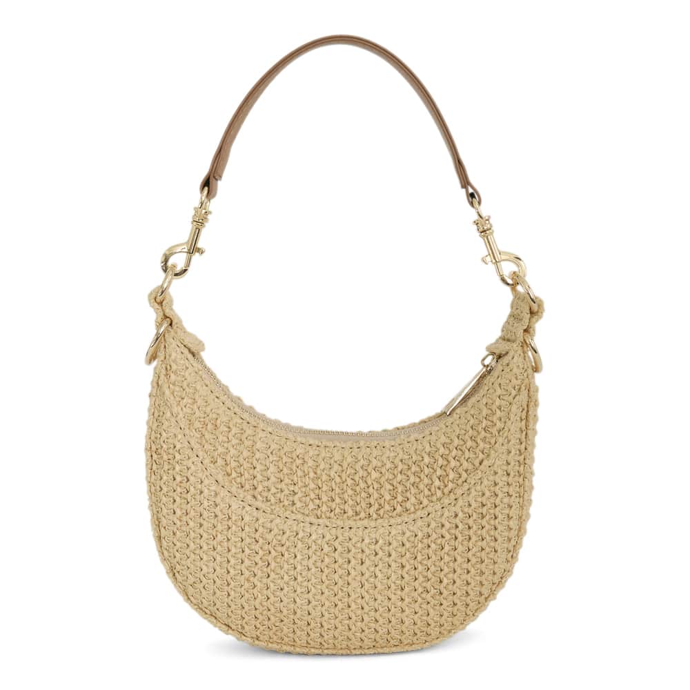 Sherry Handbag in Natural Raffia/tan Raffia
