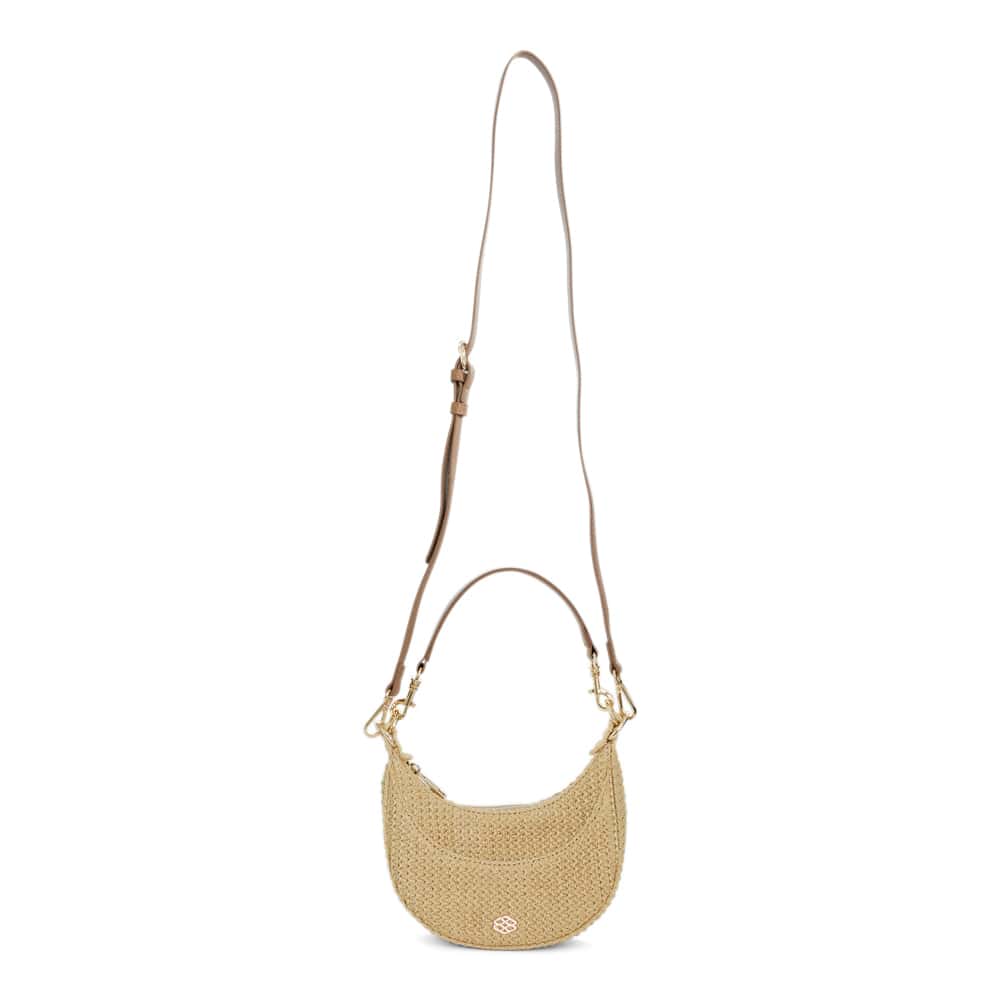 Sherry Handbag in Natural Raffia/tan Raffia