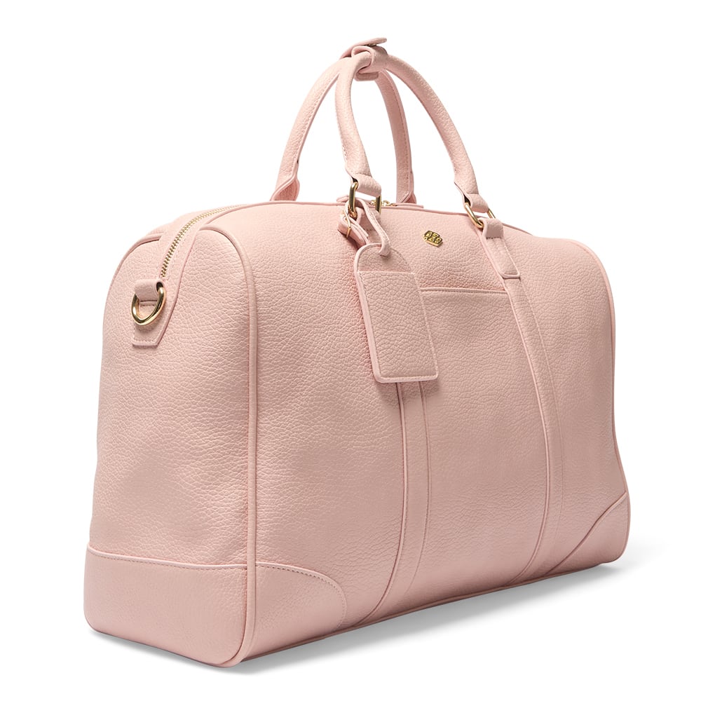 Siesta Overnight Bag in Baby Pink Pebble