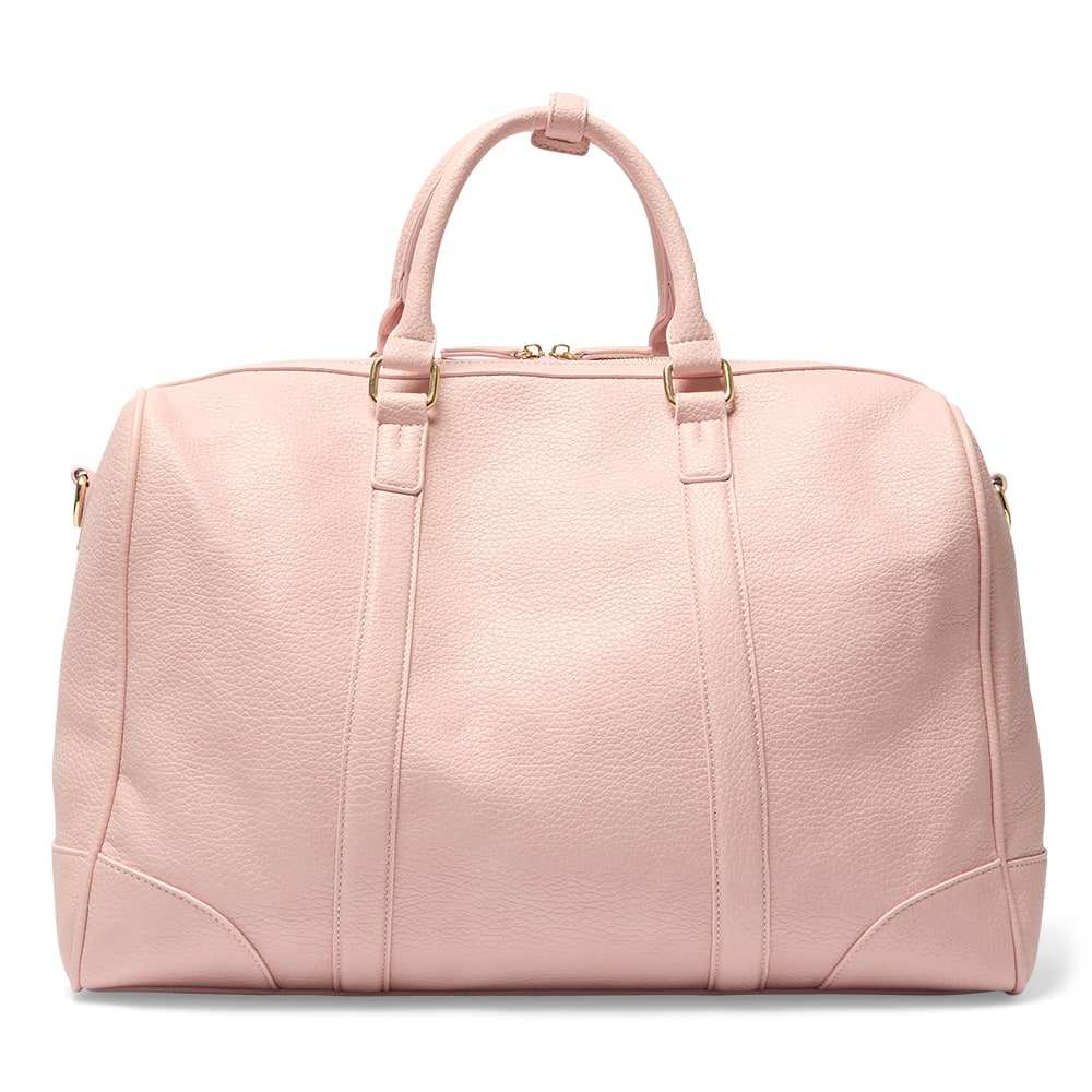 Siesta Overnight Bag in Baby Pink Pebble