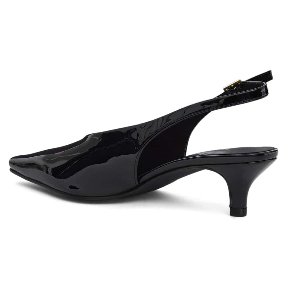 Simone Heel in Black Patent