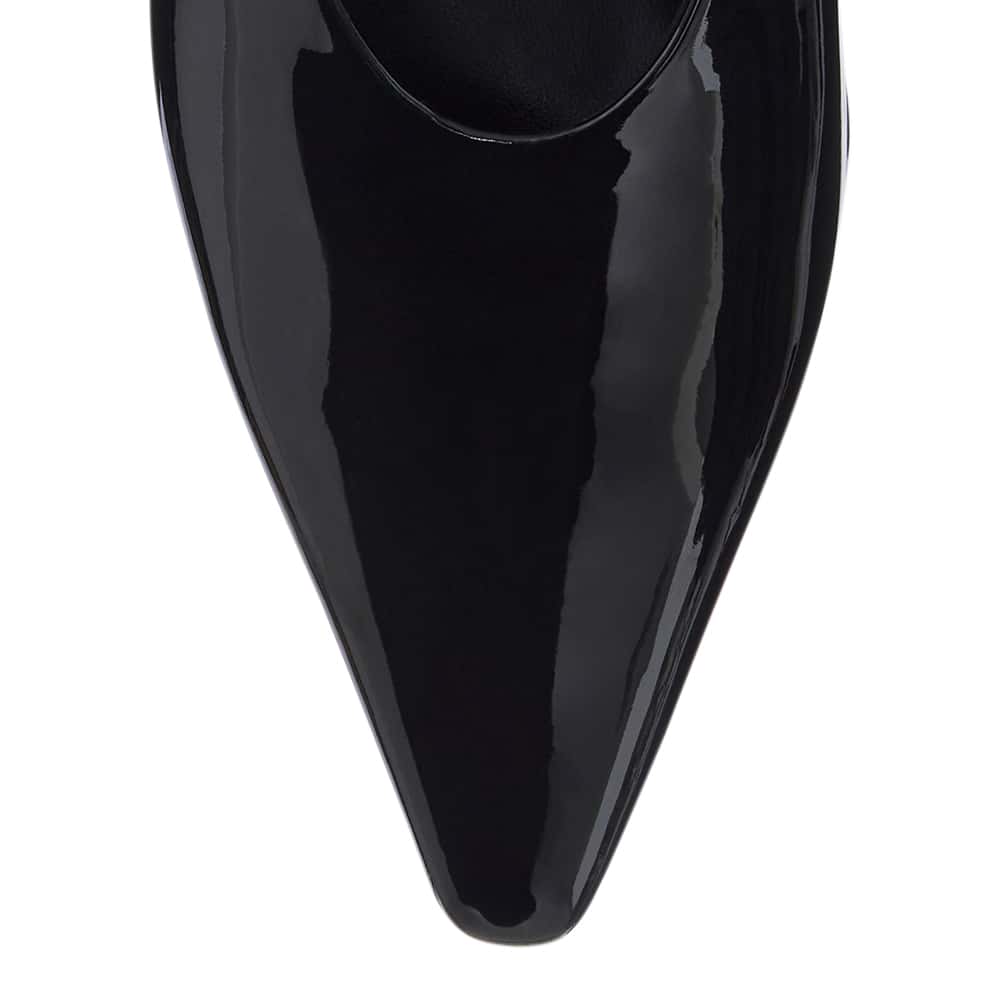 Simone Heel in Black Patent