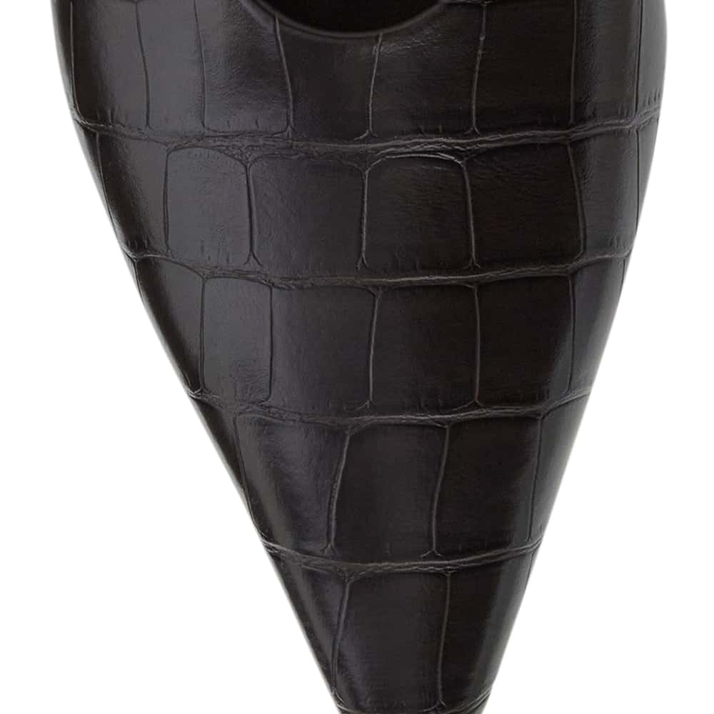 Simone Heel in Chocolate Croc Croc