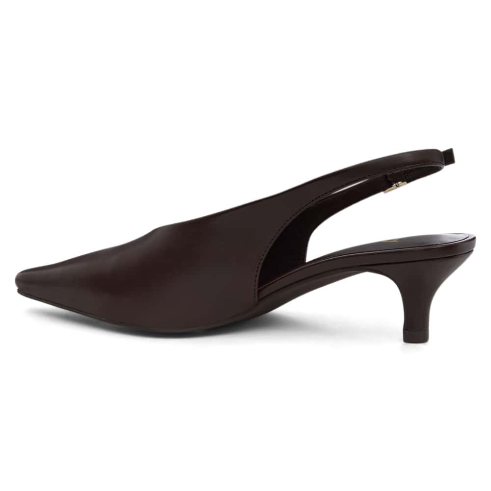 Simone Heel in Chocolate Smooth