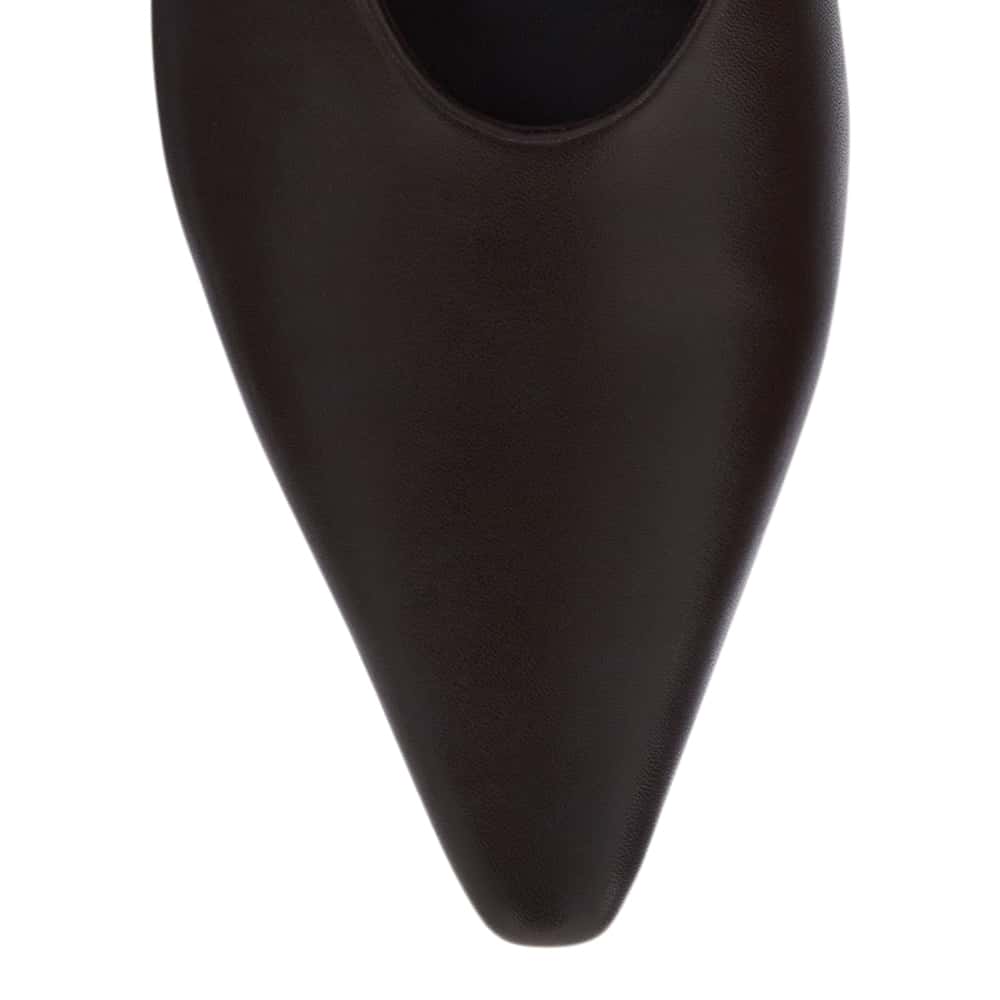 Simone Heel in Chocolate Smooth