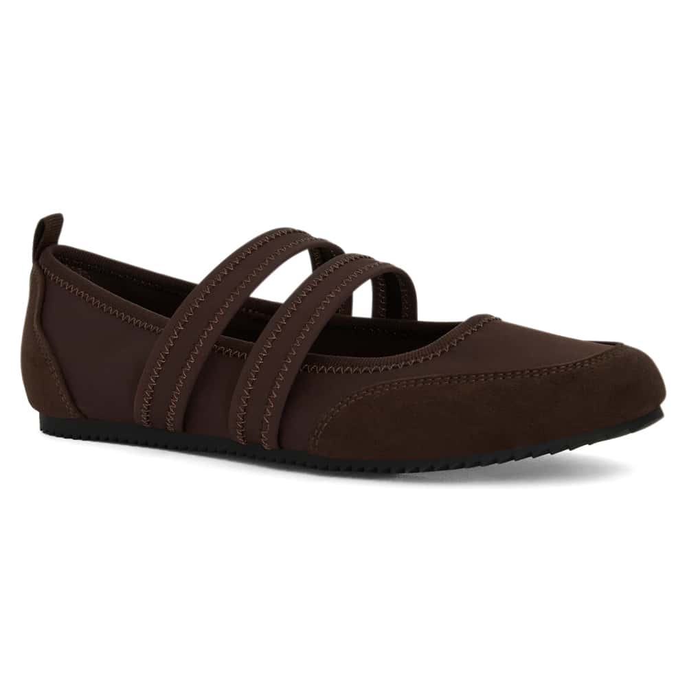 Sprint Ballet Flat in Chocolate Multi - Chocolate Multi