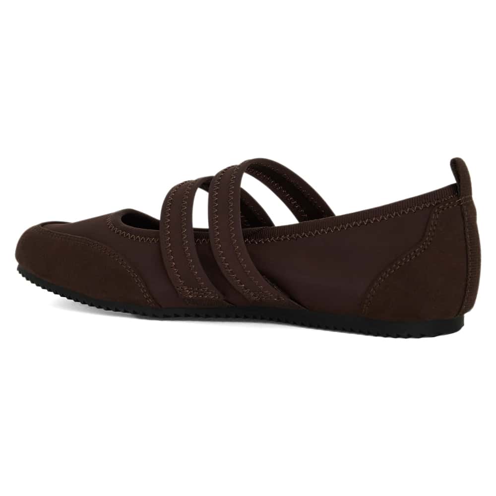 Sprint Ballet Flat in Chocolate Multi - Chocolate Multi