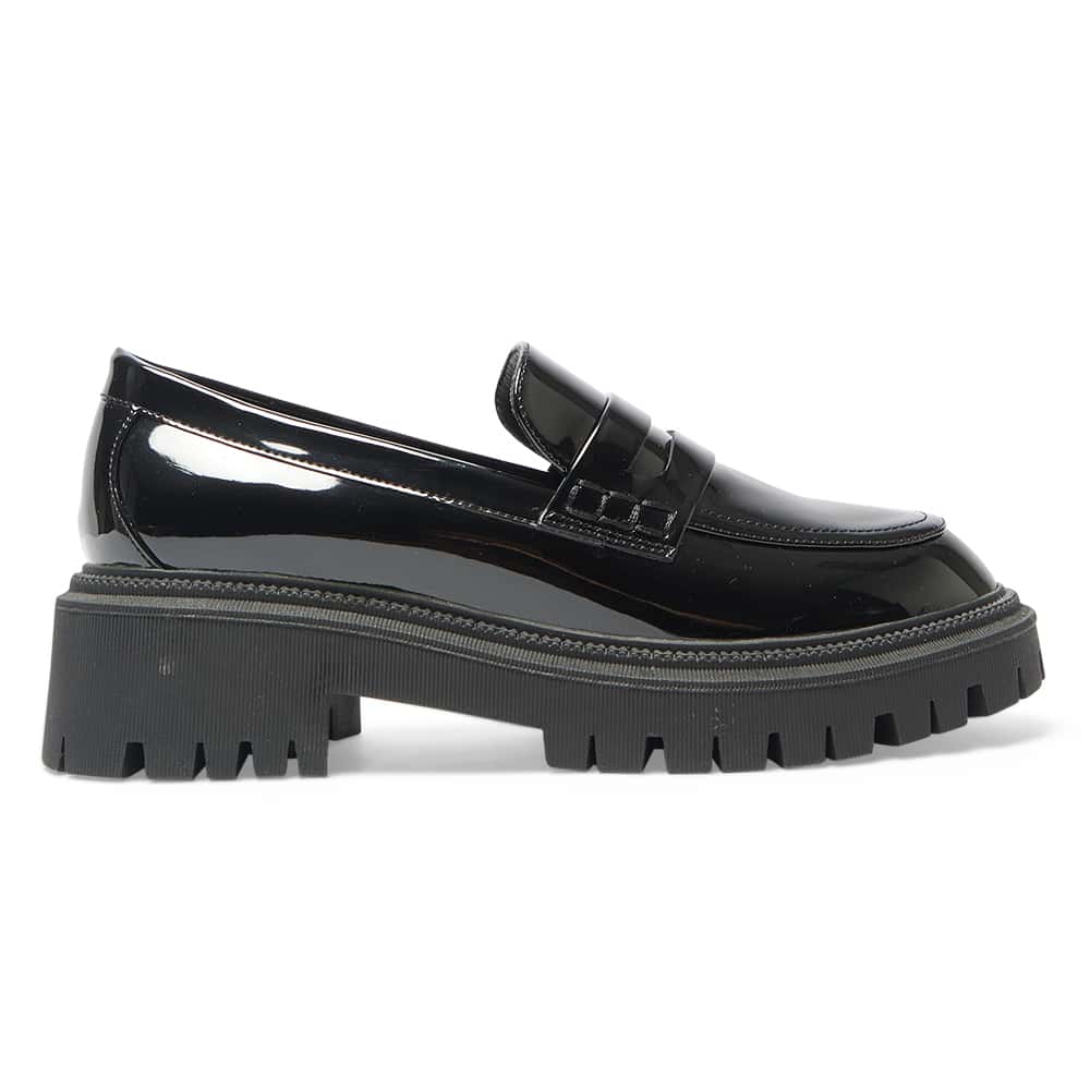 Stetson Loafer in Black Patent