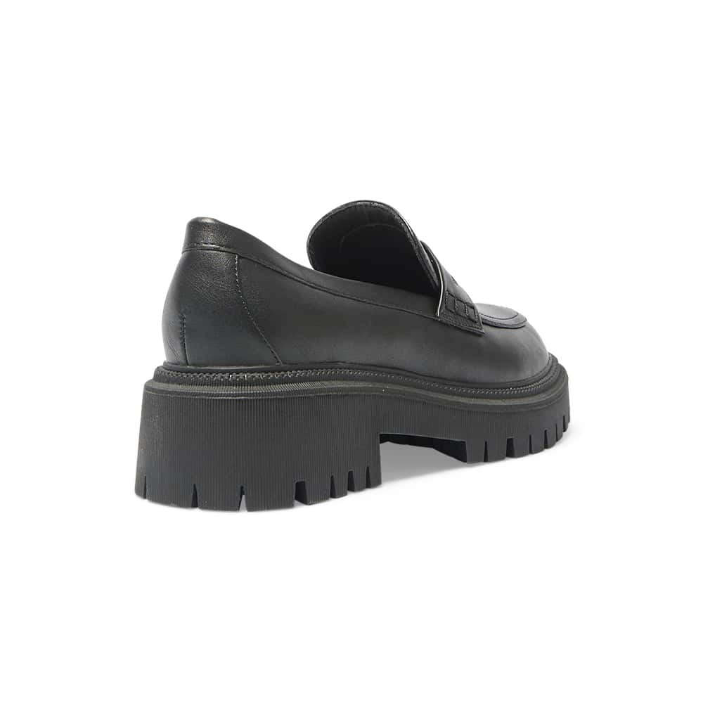 Stetson Loafer in Black Smooth